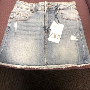 NWT Girls zara denim skirt